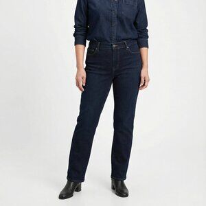 Liz Claiborne Women's Blue Mid Rise Classic Skinny Western Style Jeans Size 14